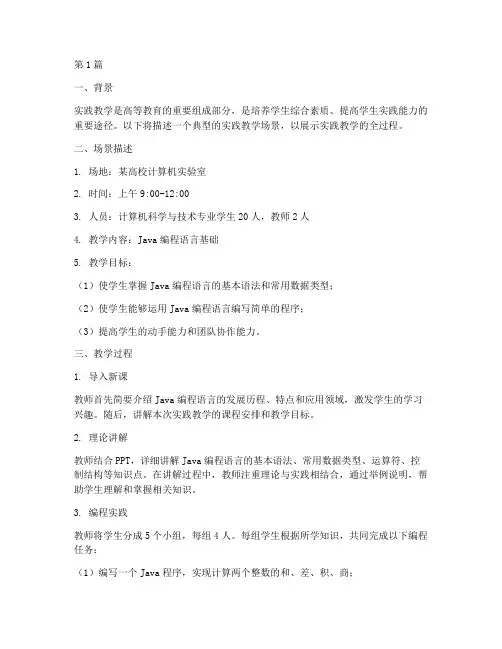 实践教学场景描述语(3篇)