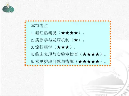 猩红热病人的护理PPT.