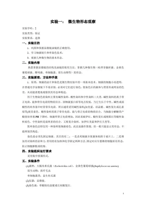 微生物学实验指导