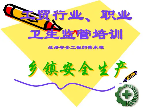 安全生产基本知识(乡镇办人员)培训PPT课件