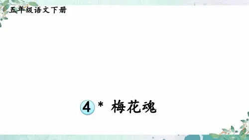 部编版五年级语文下册第一单元4 梅花魂【教学精品课件】
