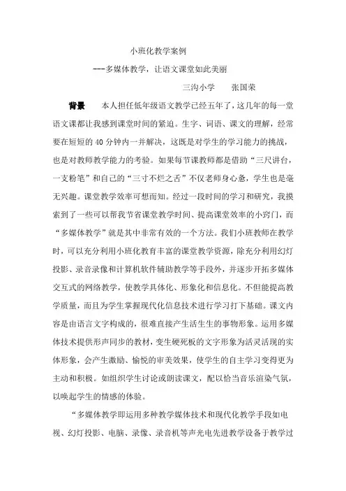 小班化教学案例