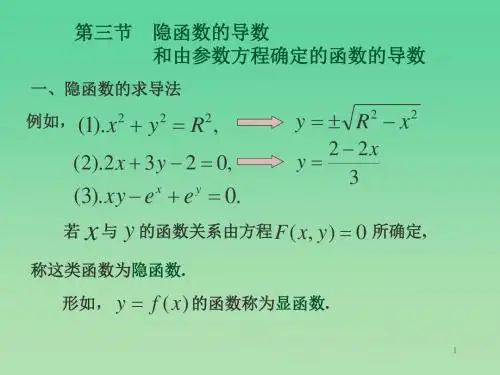 隐函数的导数