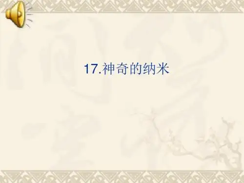 鄂教版语文七下17 神奇的纳米 课件1