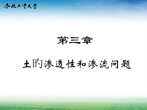 土力学渗流专题教育课件