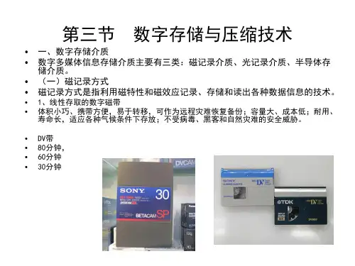 数字媒体艺术的技术基础——数字存储和传输技术