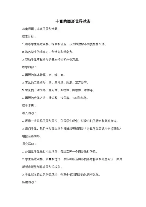 丰富的图形世界教案