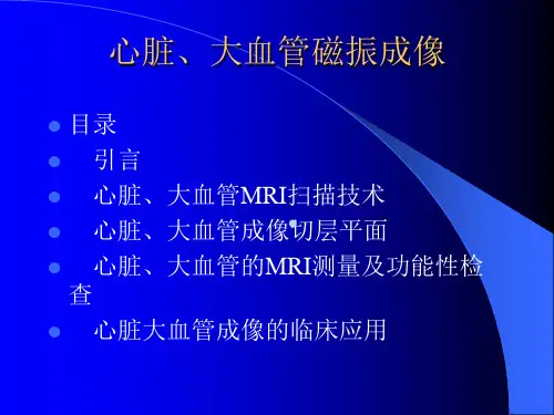 心脏、大血管磁振成像.ppt