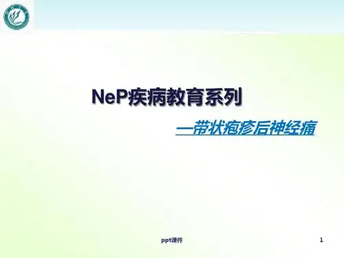 带状疱疹后神经痛  ppt课件
