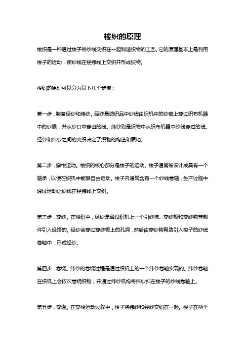 梭织的原理