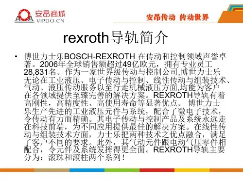 rexroth导轨简介