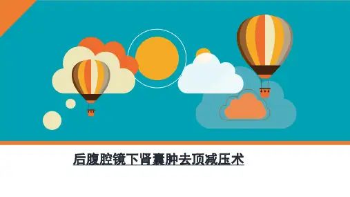 后腹腔镜下肾囊肿去顶减压术ppt课件