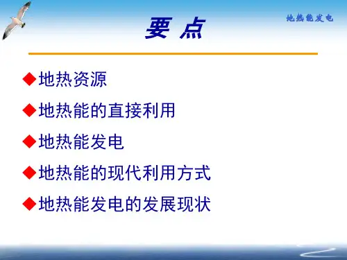 可再生能源发电技术6地热能及其利用
