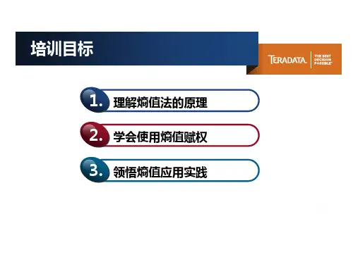 熵值法原理及应用实践ppt课件