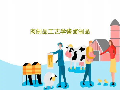 肉制品工艺学酱卤制品60页PPT