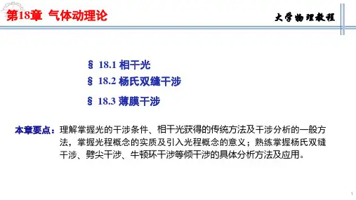 大学物理教程-光的干涉