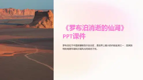 《罗布泊消逝的仙湖》课件