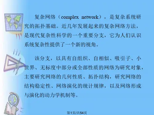 复杂网络分析方法