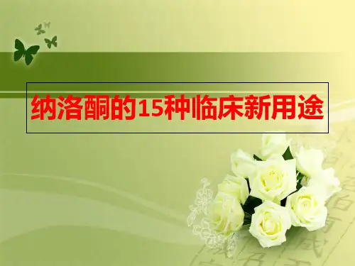 纳洛酮的15种临床新用途ppt课件