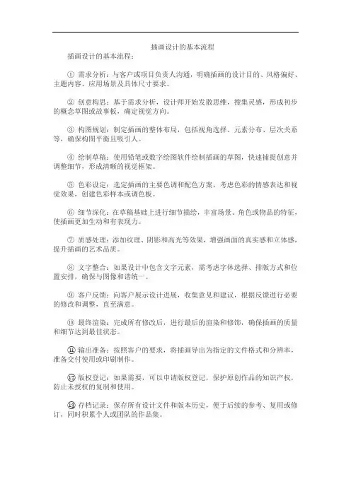 插画设计的基本流程