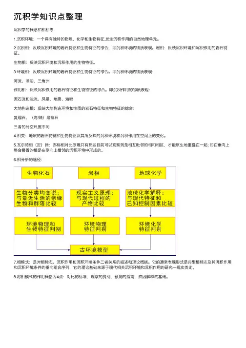 沉积学知识点整理