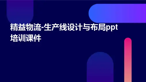 精益物流-生产线设计与布局PPT培训课件