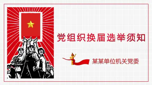 党组织换届选举须知教学课件PPT模板