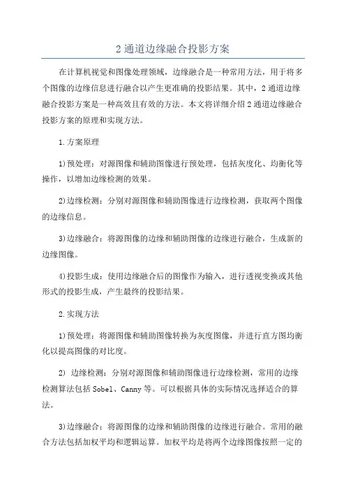 2通道边缘融合投影方案