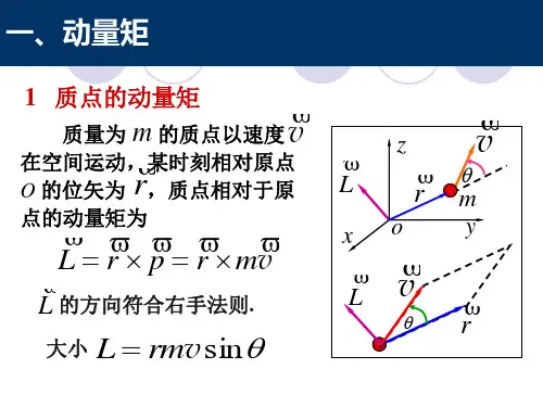 刚体定轴转动的动量矩定理和动量矩守恒