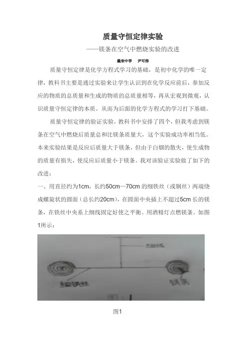 质量守恒定律改进