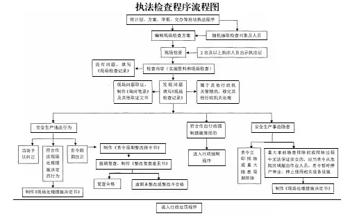 执法检查程序流程图