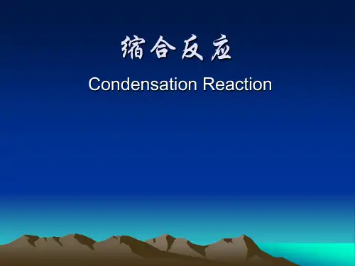 《药物合成》第四章缩合反应