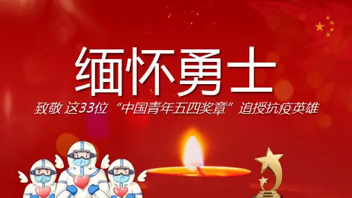 纪念抗疫英雄ppt致敬美丽逆行者关爱一线医护人员众志成城抗疫情 (29)