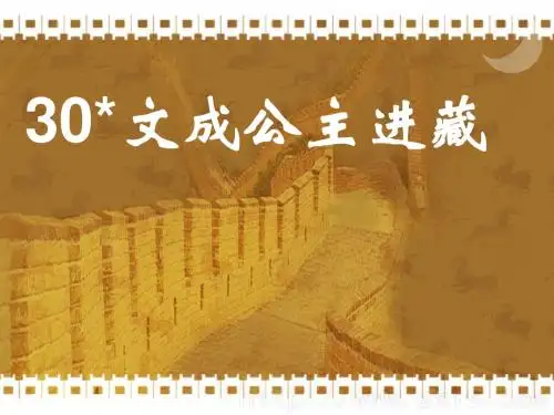 30文成公主进藏