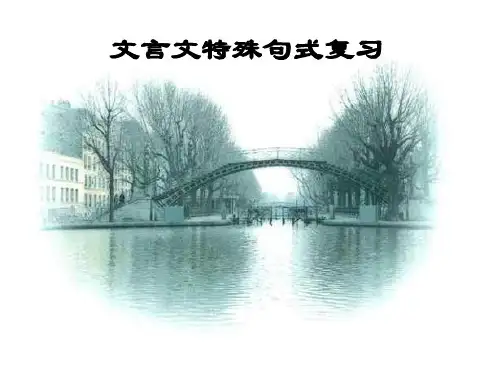 文言文特殊句式新版公开课获奖课件百校联赛一等奖课件