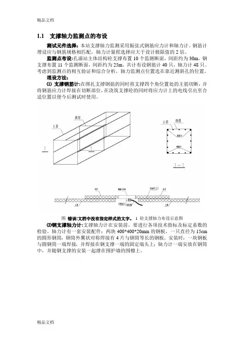 (整理)支撑轴力的监测
