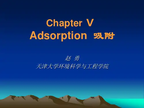 课堂讲稿：吸附