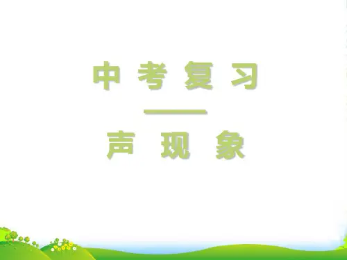 八年级物理上册 第一章声现象课件 人教新课标