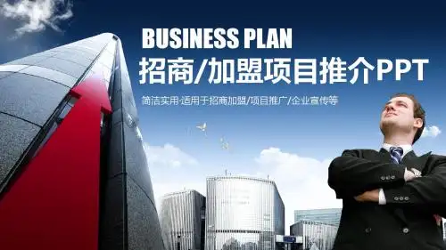 精致动感商业计划书招商加盟项目推介PPT