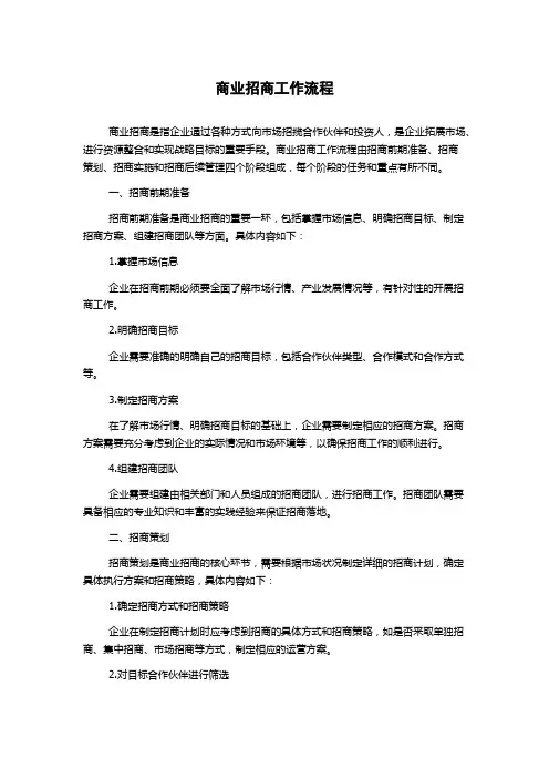 商业招商工作流程