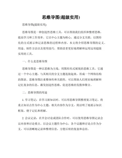 思维导图(超级实用)