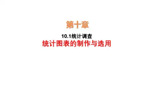 人教版七年级数学下册101统计调查—统计图表的制作与选用课件(20张PPT)