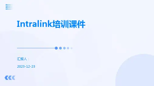 Intralink培训课件