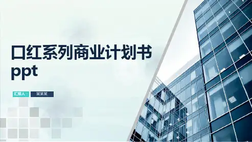 口红系列商业计划书ppt