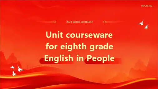 人教版英语八年级上Unit课件