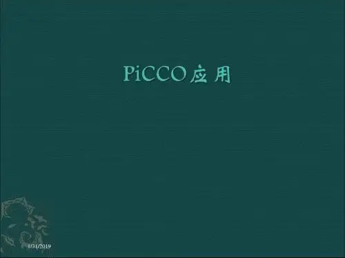 picco应用 ppt课件