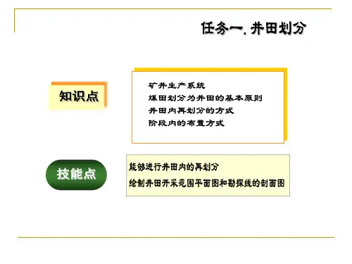 矿井开拓方式