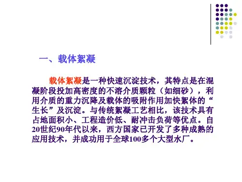 载体絮凝技术与高密度沉淀池