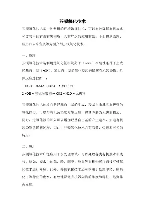 芬顿氧化技术
