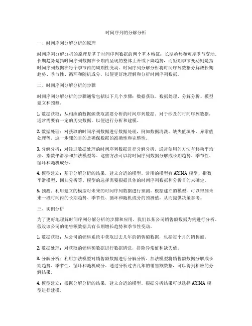 时间序列的分解分析